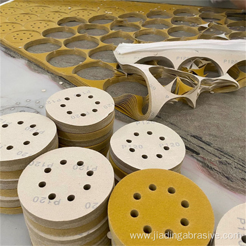 5 inch yellow abrasive sanding paper discs